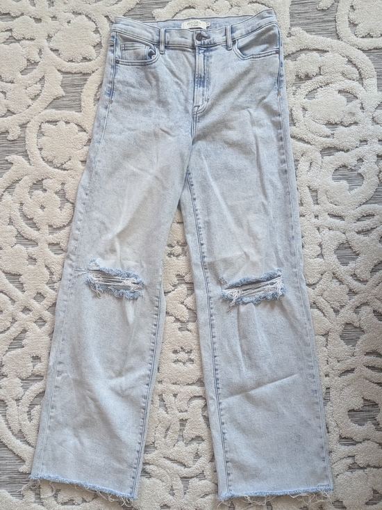 Hidden Denim - Sz 29 Light Wash Distressed Women's Jeans - Light Blue